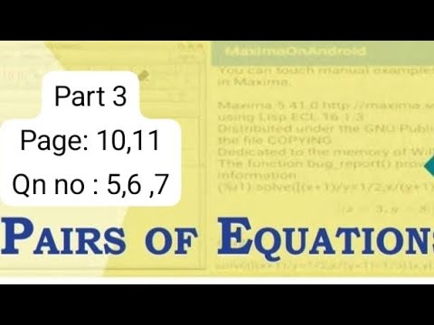 CLASS 9 | MATHEMATICS | CHAPTER 01| PAIR OF EQUATIONS | PART 03| SCERT KERALA |