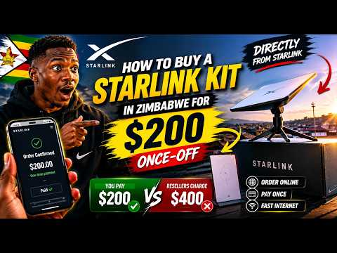 How to Buy a Starlink Kit Online in Zimbabwe for $200 — Not $400 from Resellers