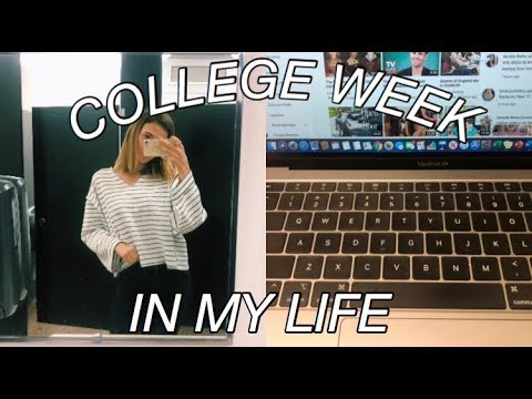 COLLEGE WEEK IN MY LIFE | Work/School Balance, Productive