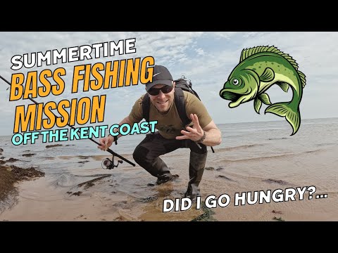 Bass Fishing on the Kent Coast in the Summertime