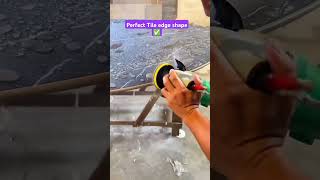 how to Tile edge shape #diy #shortvideo #shortsfeed #tileinstallation  #shortvideo #diy #tilework