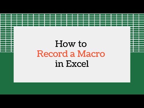 Recording a Macro in Excel | Macros and VBA Code Course for Excel