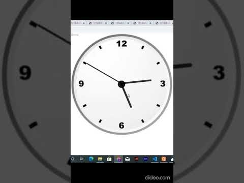 MAKING ANALOG CLOCK USING HTML,CSS,JAVASCRIPT || CLOCK KAISE BANAYE #short #coding #css#html #viral