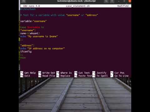 Shell scripting - Case Statement
