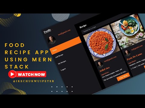 Food Recipe App using MERN Stack | #11