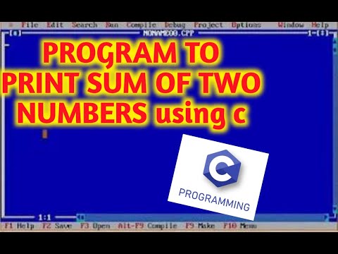 program to print sum of two numbers