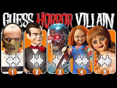 Can You Guess The Scary Movie Villain? 😱 Jigsaw, Hannibal Lecter, Anabelle, Chucky