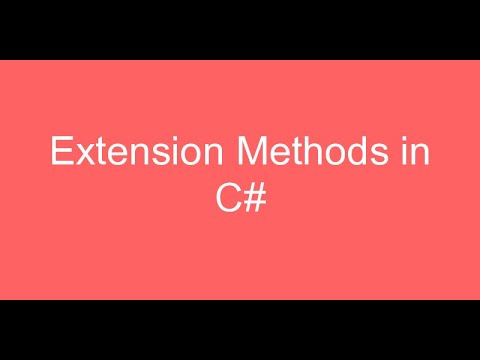 ExtensionMethods in C#