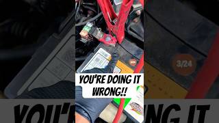 How to Jump Start a Car the RIGHT Way ⚡#mechanic #battery