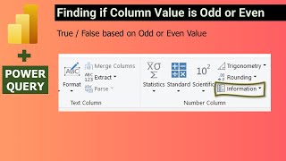 Power Query - How to  Find if the column value is even or odd
