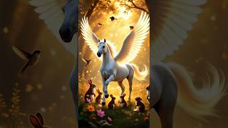 “The Brave White Horse: Hero of the Enchanted Forest”|brave army|magical horse