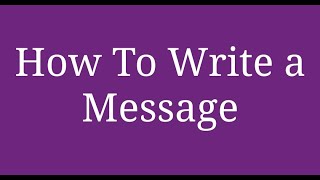 #BSEBHelp #10thExams2021  How to write a message for class 10 exams.