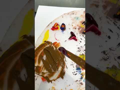 How to paint dark skin. Color mixing tutorial #art #sketchbooktour #oilpainting #arttutorial