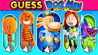 🔥 Guess DOG MAN Character By Their Voice | Dog Man, Petey, Li'l Petey