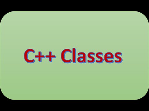 Introduction to C++ Classes and Objects.