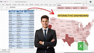 Interactive Map in Excel: Create a Dynamic Map Dashboard with Slicers (Step-by-Step)