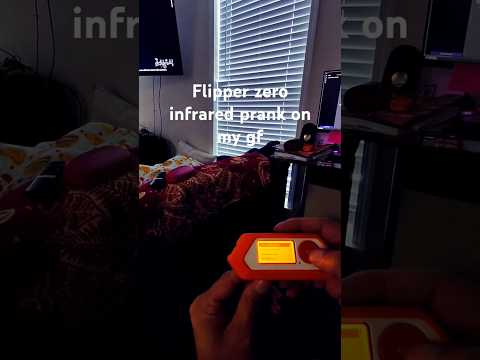 Flipper zero infrared prank on my gf #flipperzero #infrared #tvremote