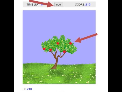 apple-collect game in use Html CSS JavaScript