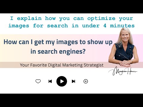 *How can I get my images to show up in search engines*