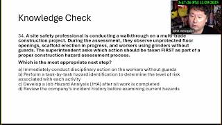 Daily Quiz ep70 Construction Hazards  December 15 2025 BCSP