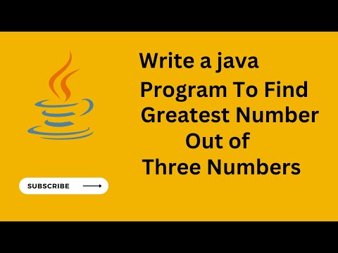 Java Program to Find Greatest Number out of Three Numbers | If Else If Statement