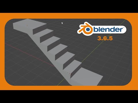 How to create stairs between objects - Blender 3.6.5 (2023)