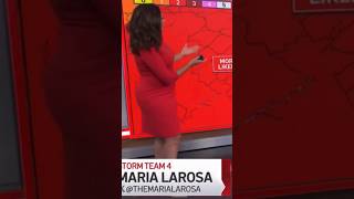 Maria Larosa curvy #meteorologist #tightdress #thickbody #hips #curvesarebeautiful #weather #hotlegs