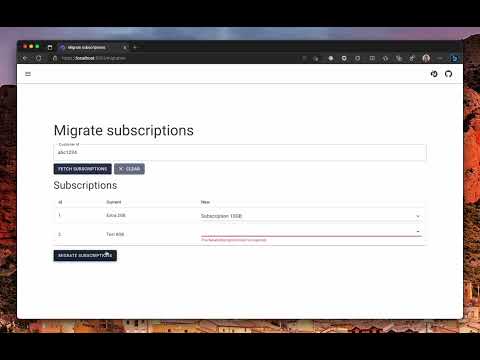 Data Migration UI