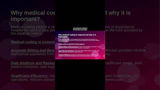 Why medical coding is important | CPC Interview Questions #cpc #cpcexam2k20 #medicalcoding