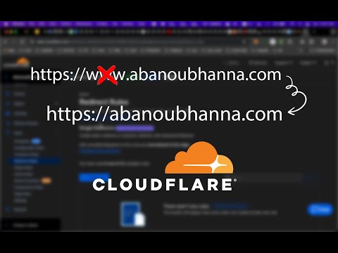 إعادة توجية كل روابط www إلى الموقع بدون non-www في كلاودفلير
