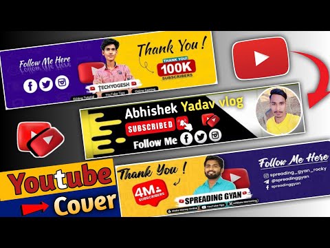 youtube cover photo kaise banaye | how to make youtube cover photo | #ytcover #AbhishekEditing