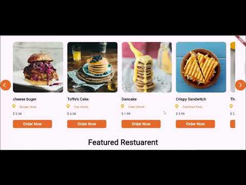 Single food webiste stunning ui in the flutter