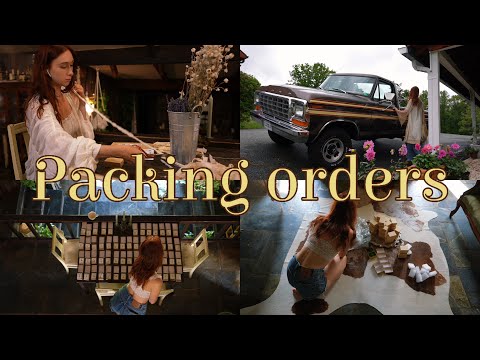 Packing Etsy orders: A cozy cottage vlog🌷