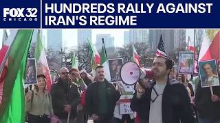 Hundreds rally in Chicago against Iran's regime