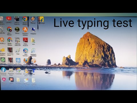 Live typing test with typing trainer app Accuracy 95 % speed 40 wpm