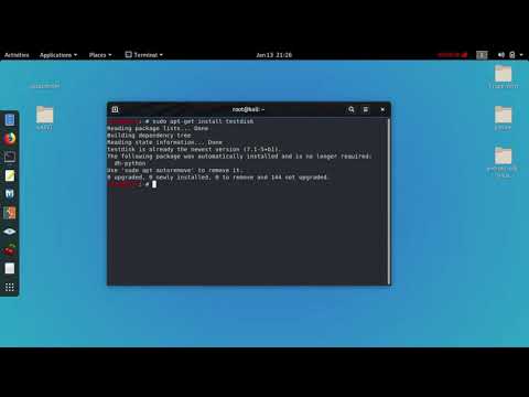 How to recovery deleted files 100%||pendrive|sd card|any mobile without any error in linux