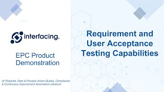 Requirement and User Acceptance Testing Capabilities