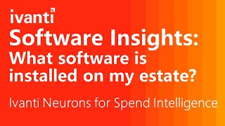 Learning about the software installed in your estate