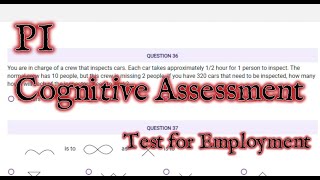 pi cognitive assessment 50 questions 12 minutes