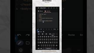 hello world in html using p tag #coding #htmlcss #webdevelopment #webcoding #htmlcss #csscoding