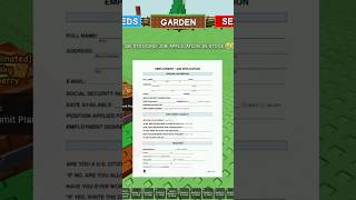 Job Application in Grow a Garden #roobet