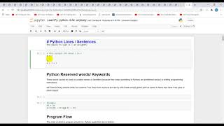 LearnPy- Python Sentences