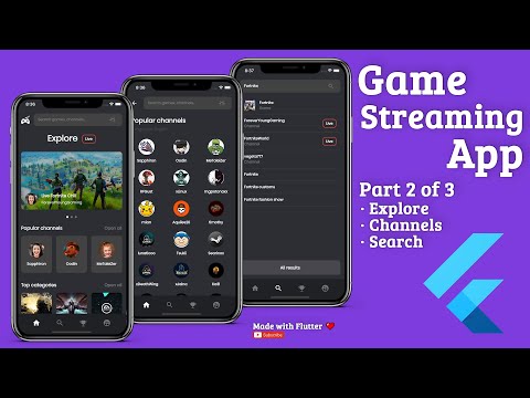 Flutter App UI - Game Streaming - Part 2 - Speed Code Tutorial