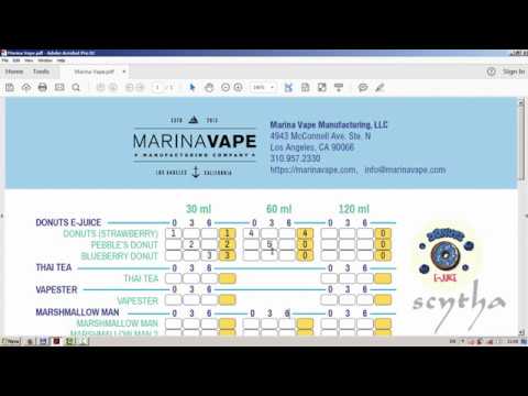 Marina Vape order in PDF
