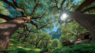 Relaxing Piano Music ~ Peaceful Forest Ambience & Calming Background Sounds