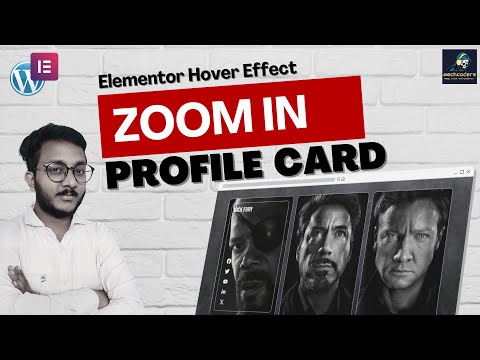 How to Create an Amazing ZOOM-IN Profile Card Effect in Elementor Pro  WordPress Tips & Tricks