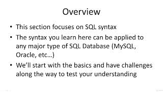 SQL Statement Fundamentals-SQL Bootcamp