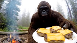 Bigfoot VLOG - Cooking burgers over fire