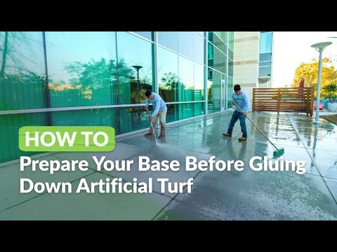 How To Prepare Your Base Before Gluing Down Artificial Turf: Cleaning the Surface