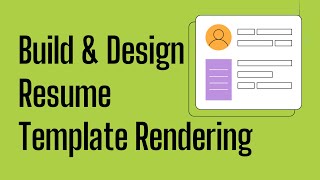 How to Build & Design Resume Template Rendering | ResumeMaker App Development